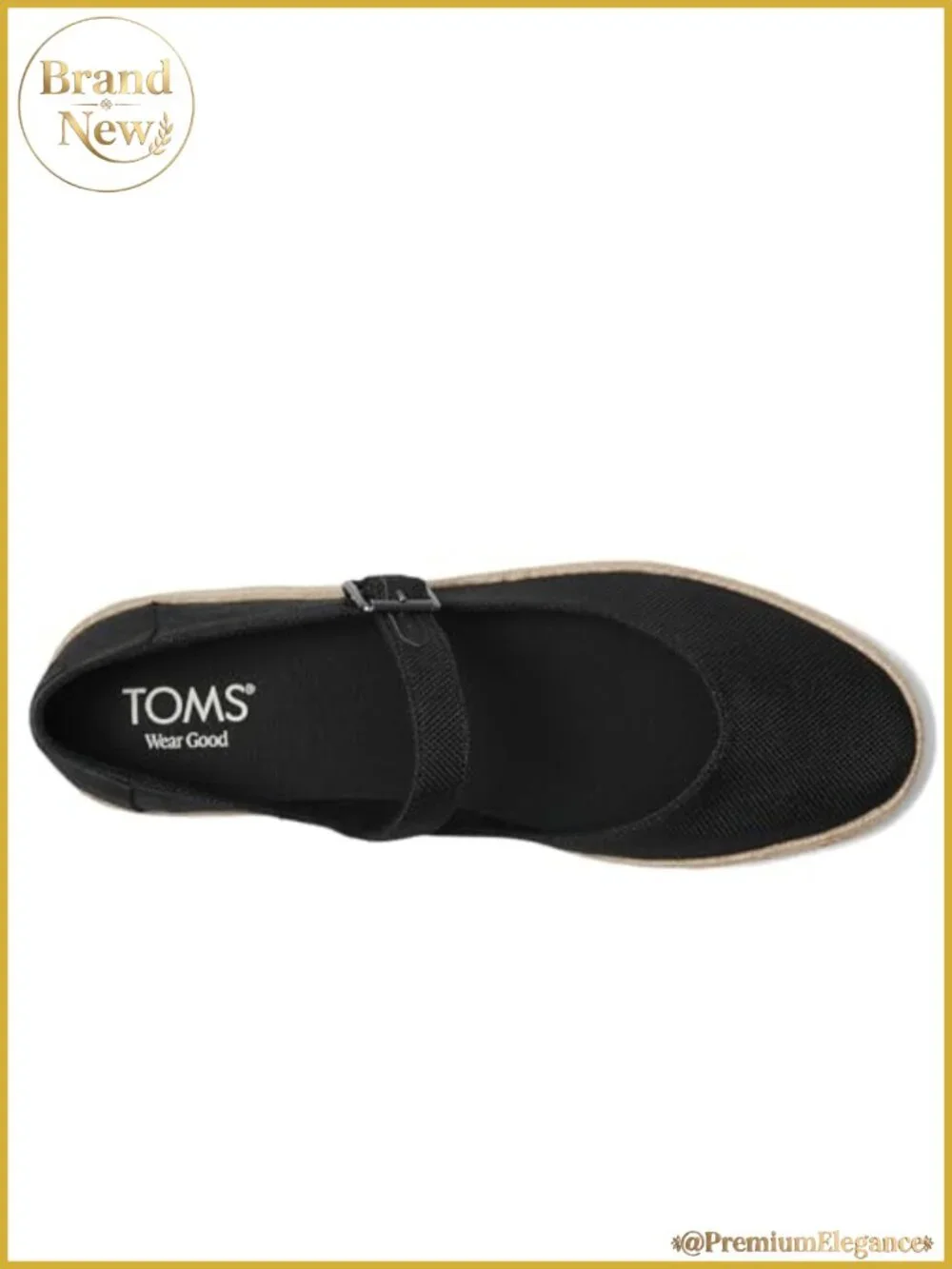 TOMS Carolina Mary Jane Canvas Espadrille Flatform with Foam Insole & Cushioned